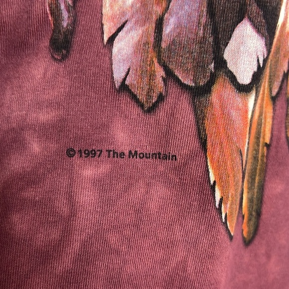 THE MOUNTAIN Vintage 90s Niagara Falls Canada Native American Tribal Graphic T - Picture 3 of 9